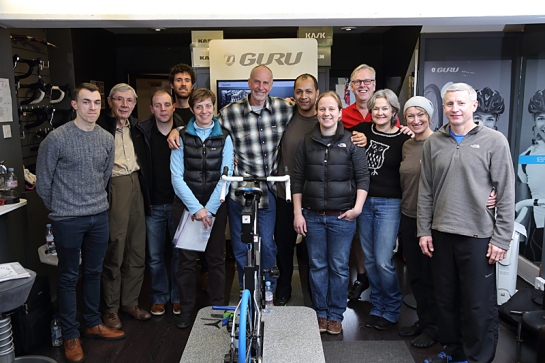 Dan Empfield, inventor of the triathlon bike and of the Stack and Reach sizing convention teaches a F.I.S.T. bike fitting class in England. 